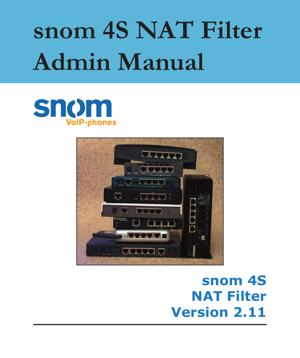 Snom 4S User Manual | 68 pages