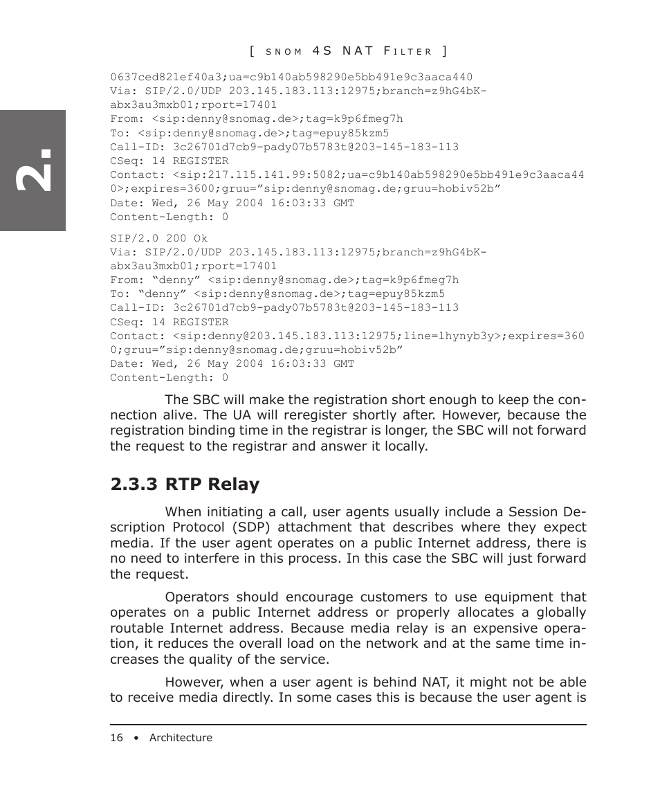 3 rtp relay | Snom 4S User Manual | Page 16 / 68