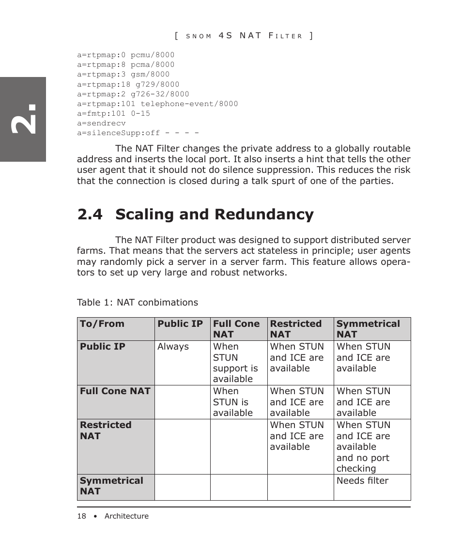 4 scaling and redundancy | Snom 4S User Manual | Page 18 / 68