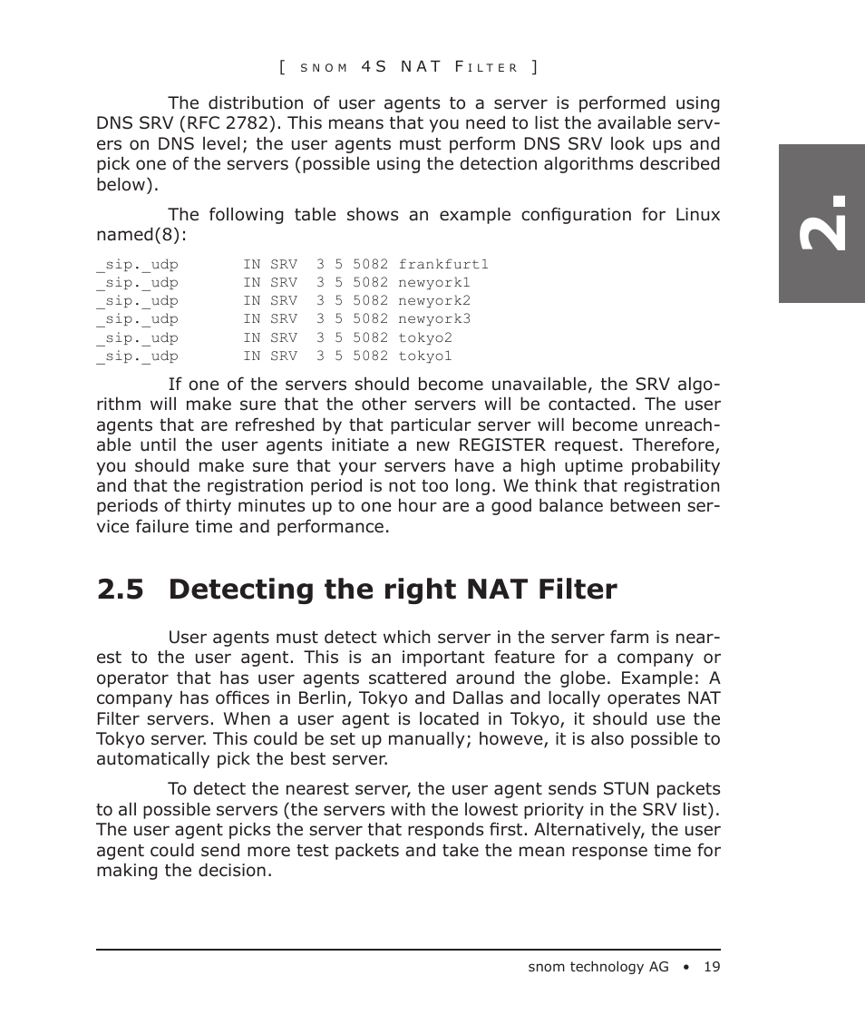 5 detecting the right nat filter | Snom 4S User Manual | Page 19 / 68