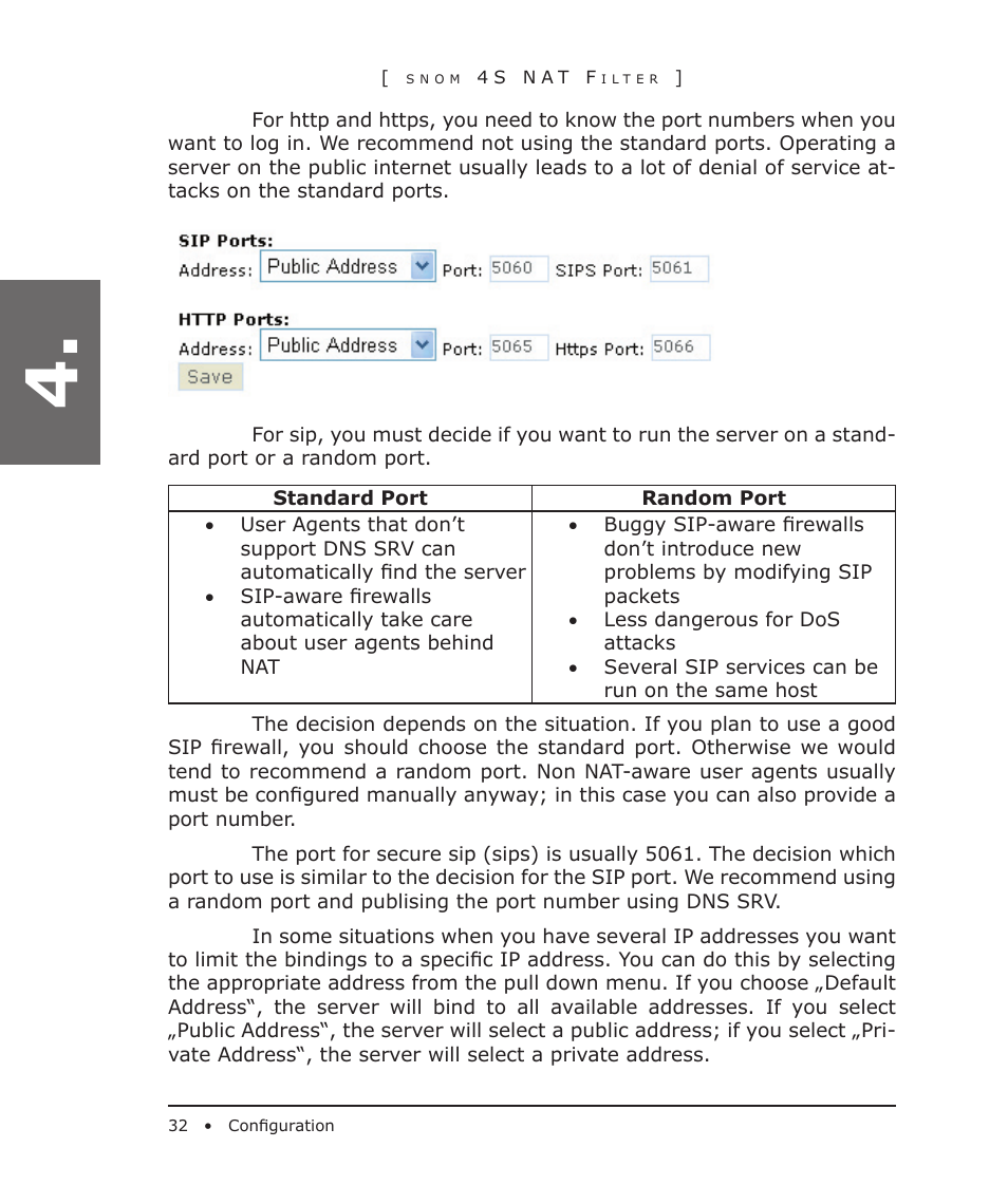 Snom 4S User Manual | Page 32 / 68