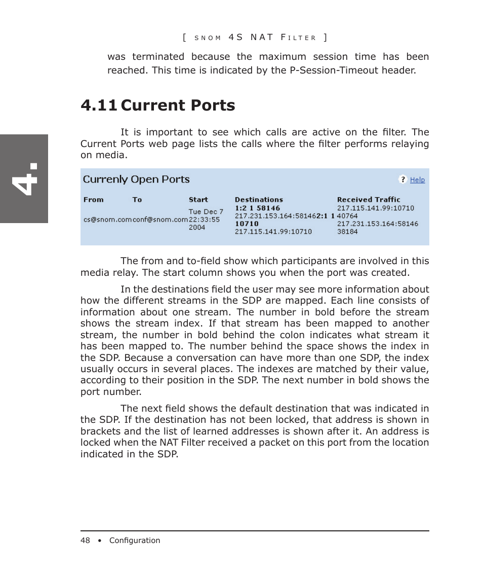 11 current ports | Snom 4S User Manual | Page 48 / 68