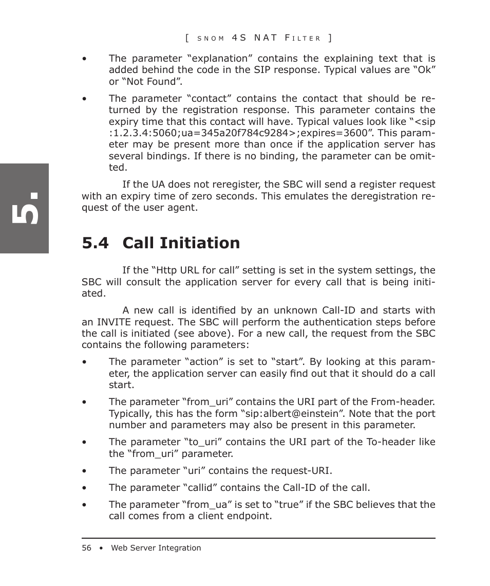 4 call initiation | Snom 4S User Manual | Page 56 / 68