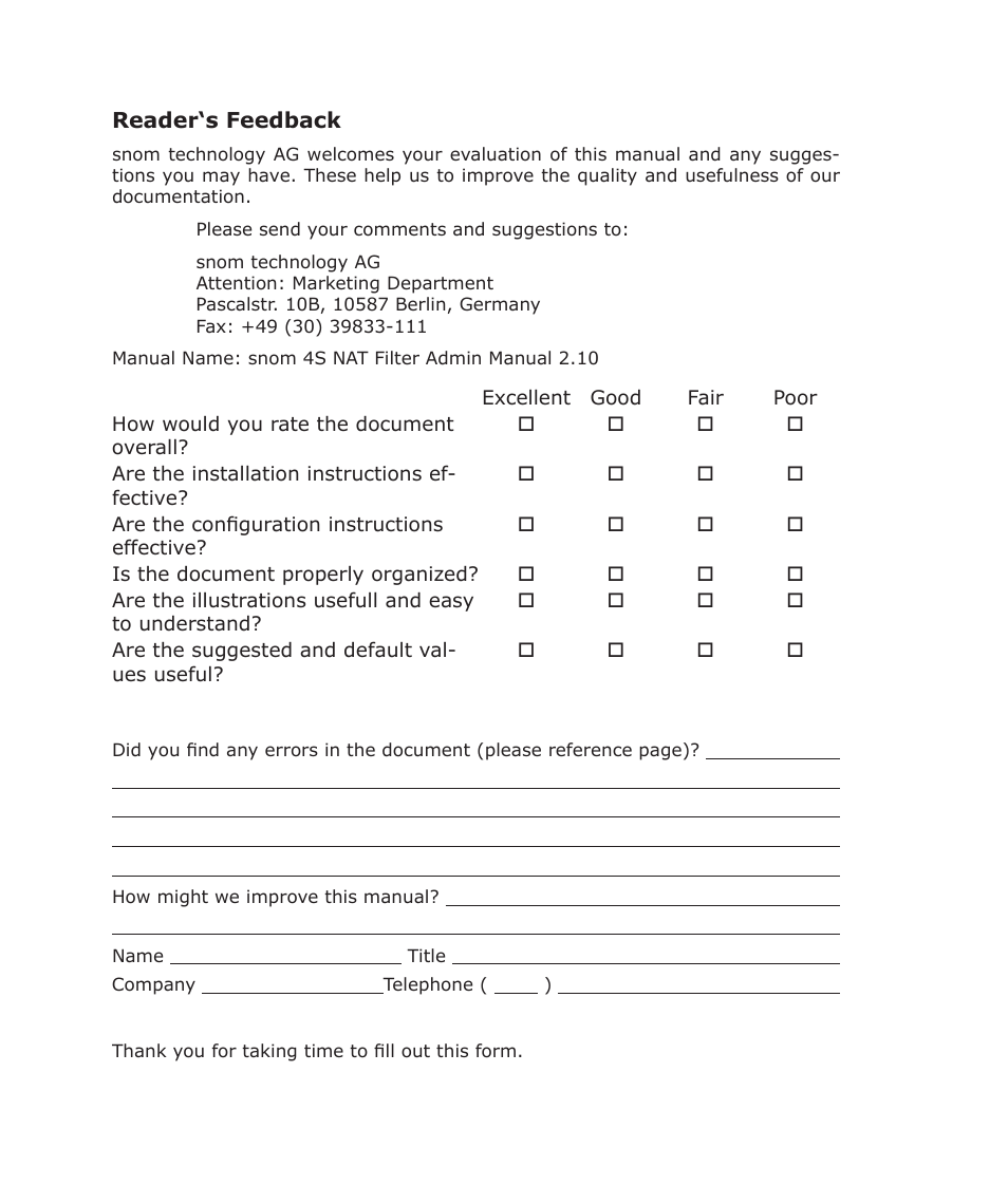 Snom 4S User Manual | Page 67 / 68