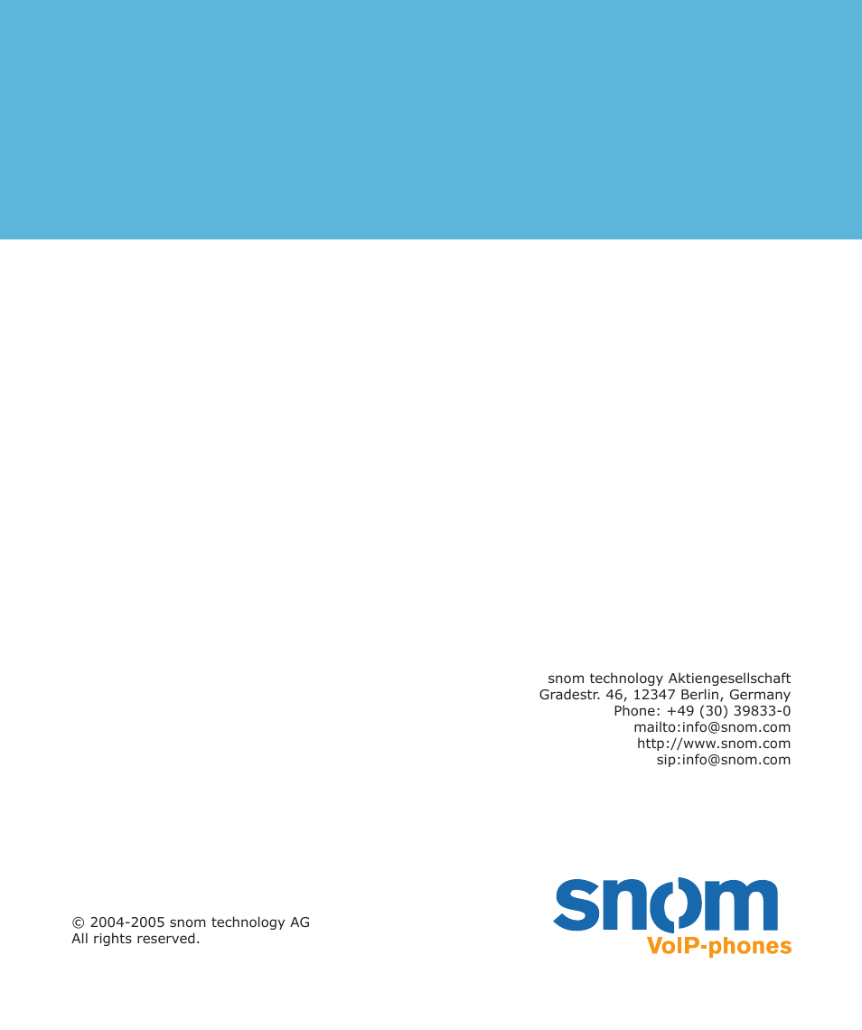 Snom 4S User Manual | Page 68 / 68