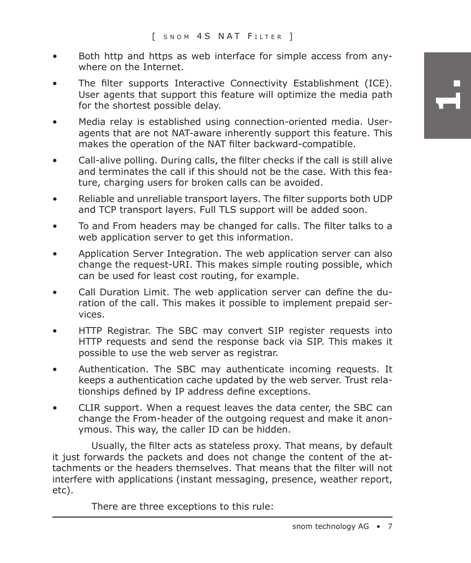 Snom 4S User Manual | Page 7 / 68