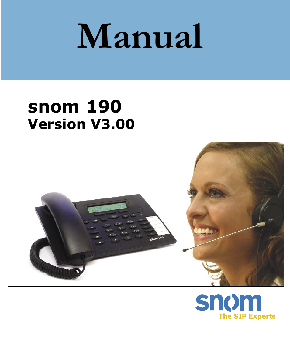 Snom 190 User Manual | 99 pages