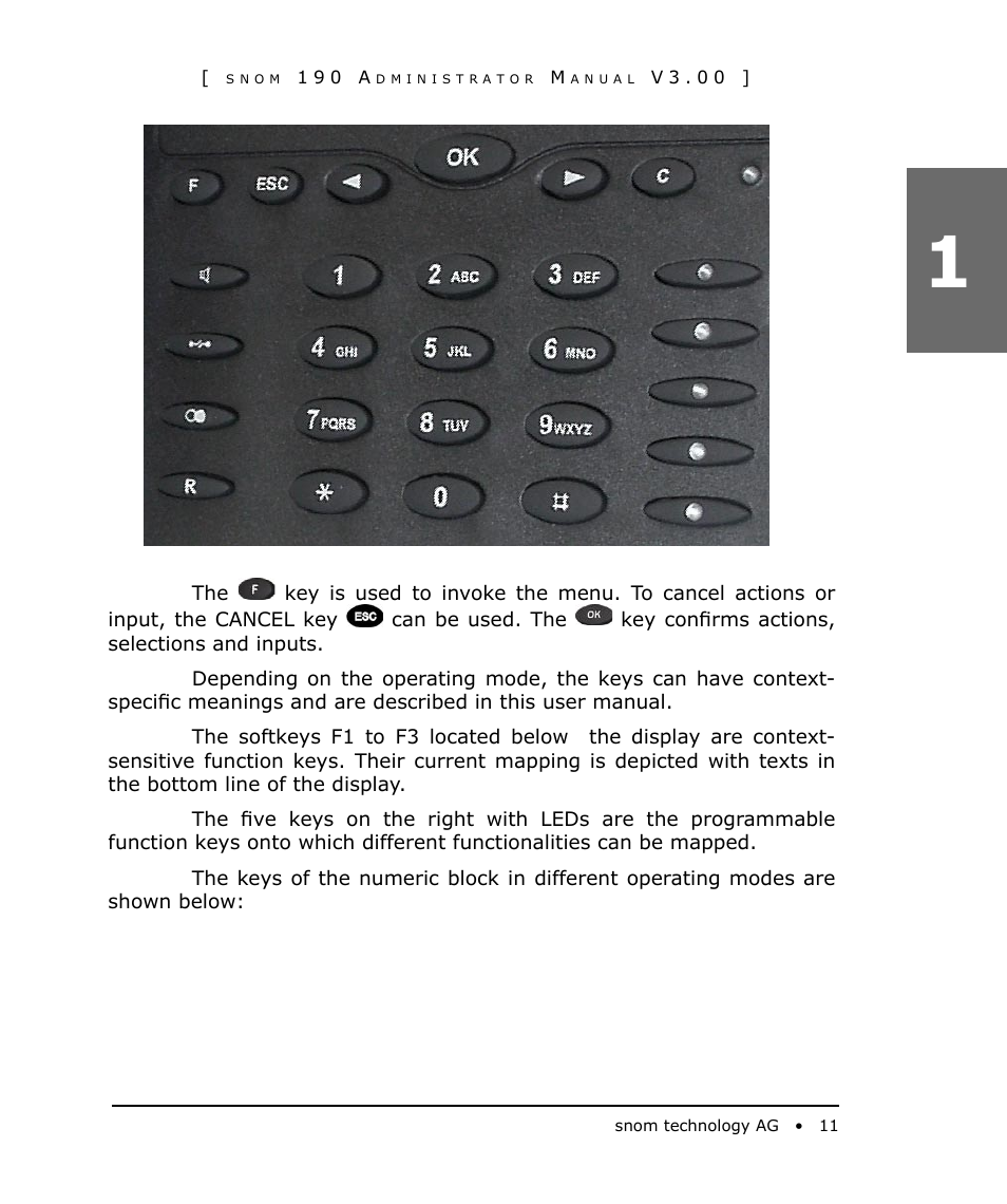 Snom 190 User Manual | Page 11 / 99