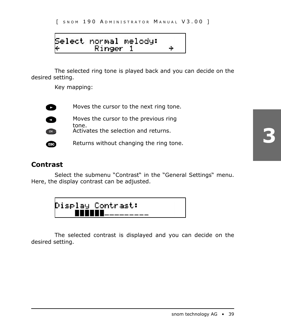 Contrast | Snom 190 User Manual | Page 39 / 99