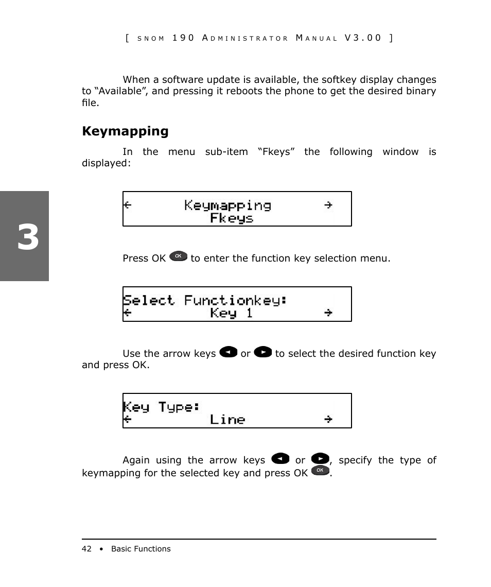 Keymapping | Snom 190 User Manual | Page 42 / 99