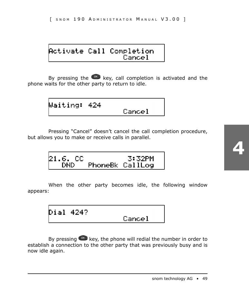 Snom 190 User Manual | Page 49 / 99