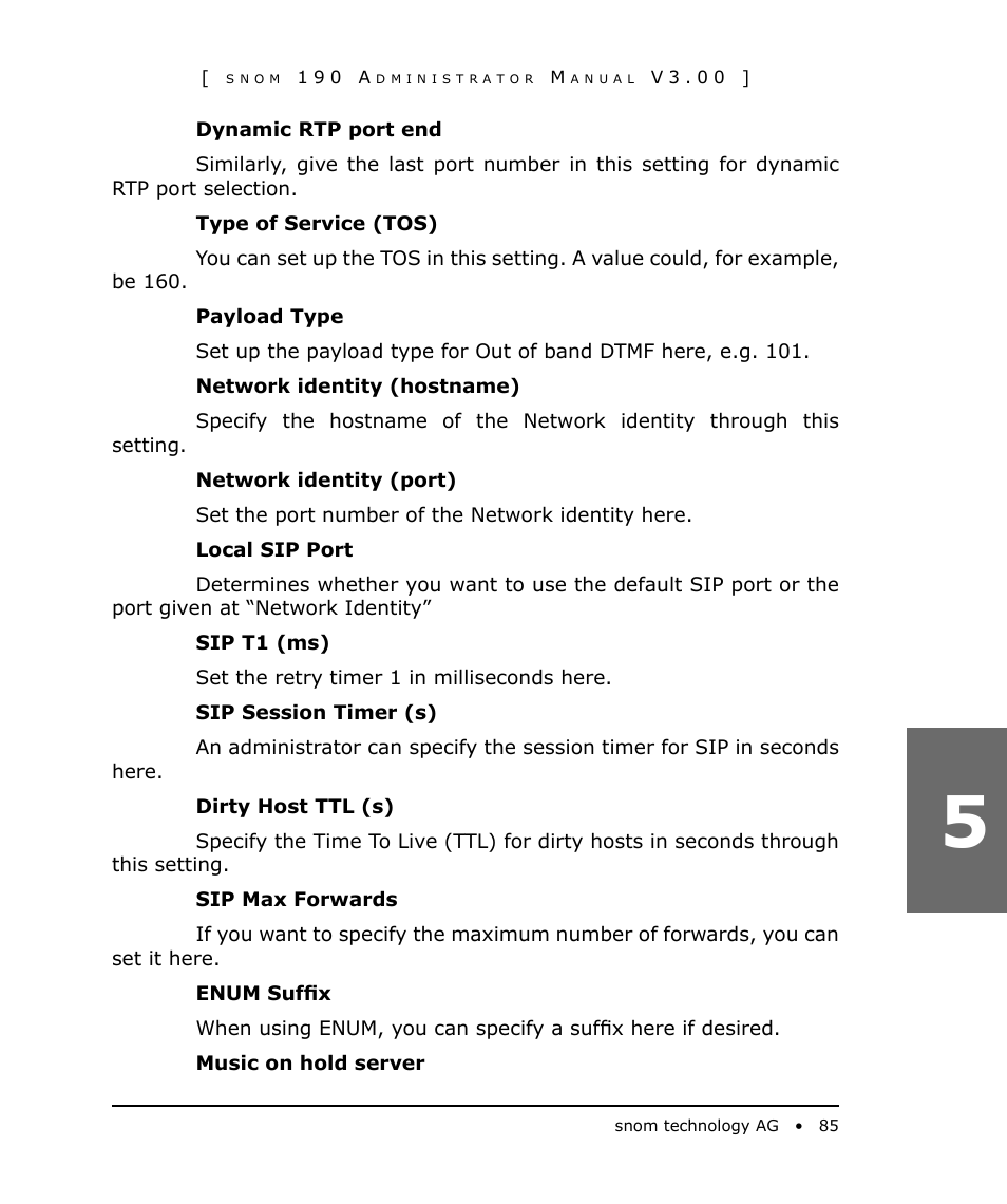 Snom 190 User Manual | Page 85 / 99