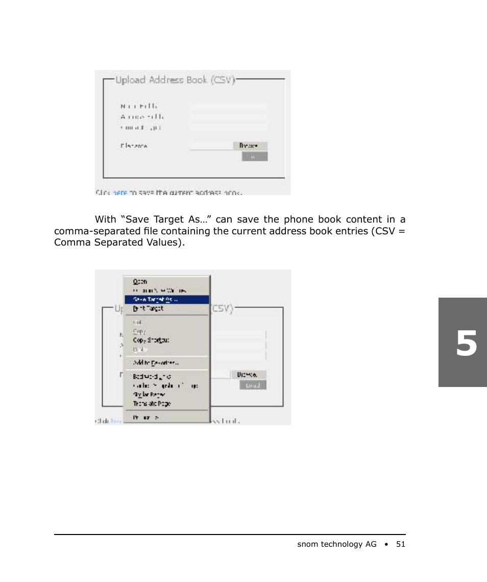 Snom 200 User Manual | Page 51 / 70