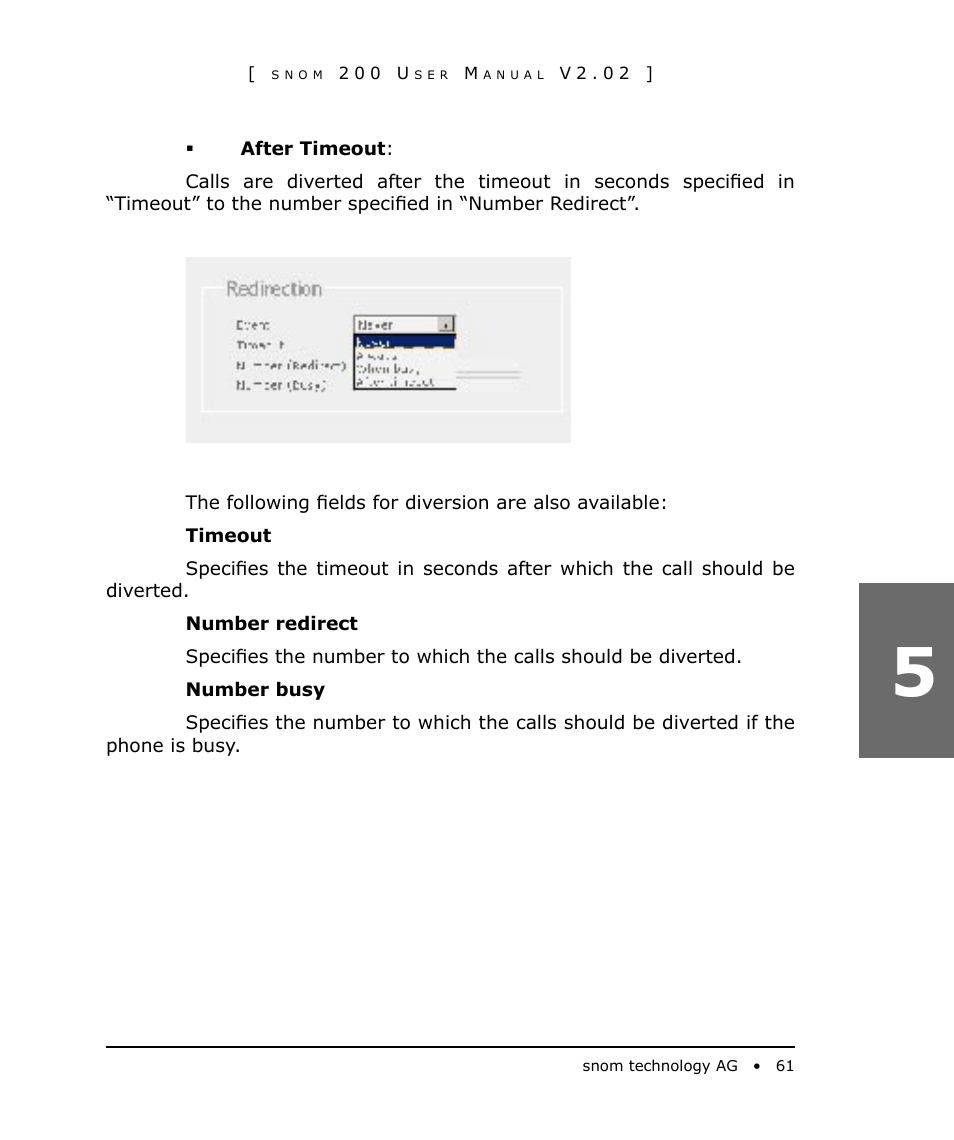 Snom 200 User Manual | Page 61 / 70