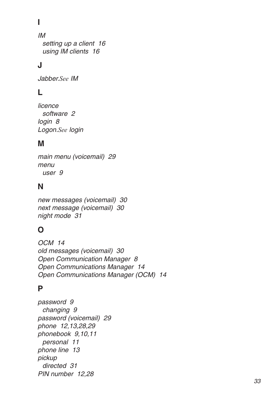 Snom VoIP PABX User Manual | Page 33 / 36