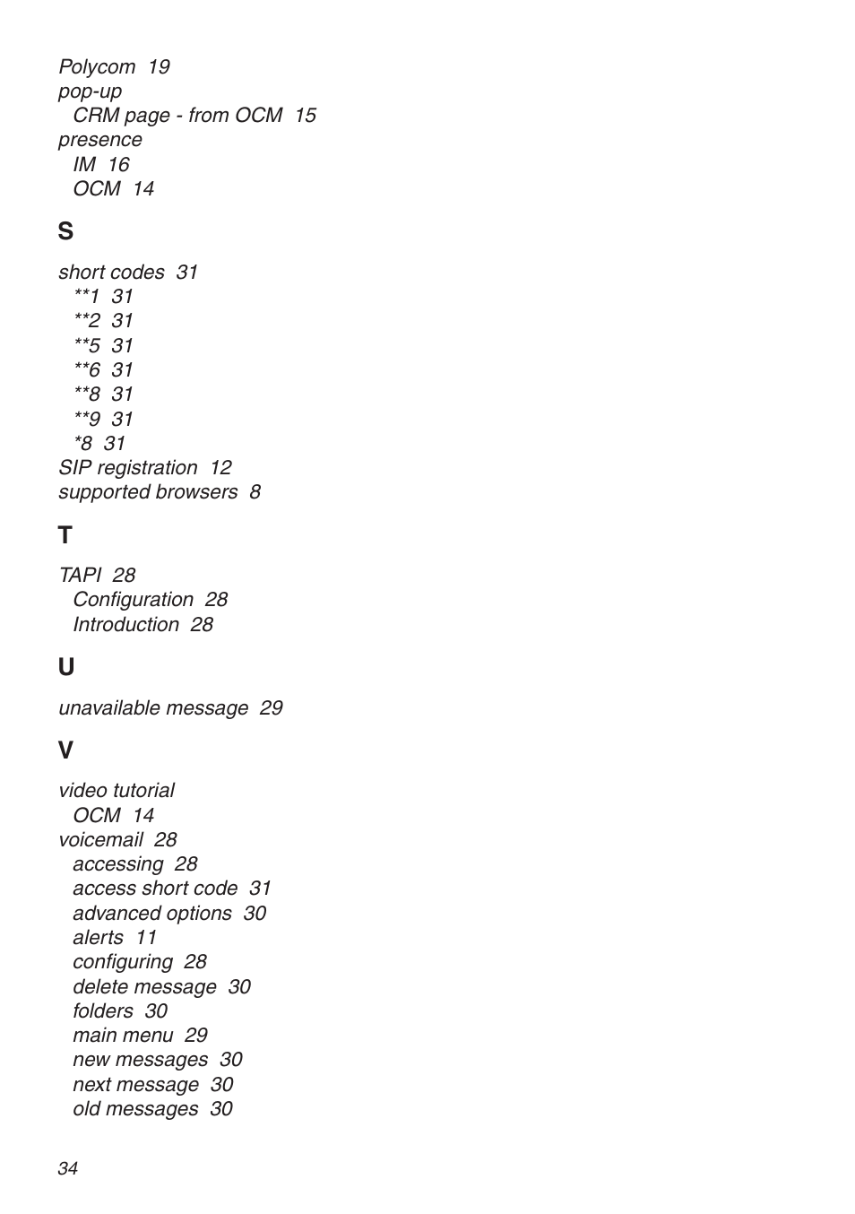 Snom VoIP PABX User Manual | Page 34 / 36