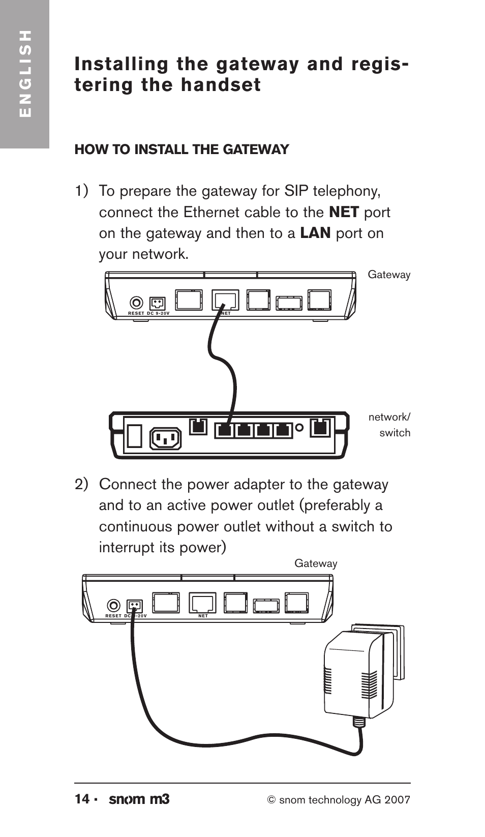 English | Snom M3 User Manual | Page 14 / 33