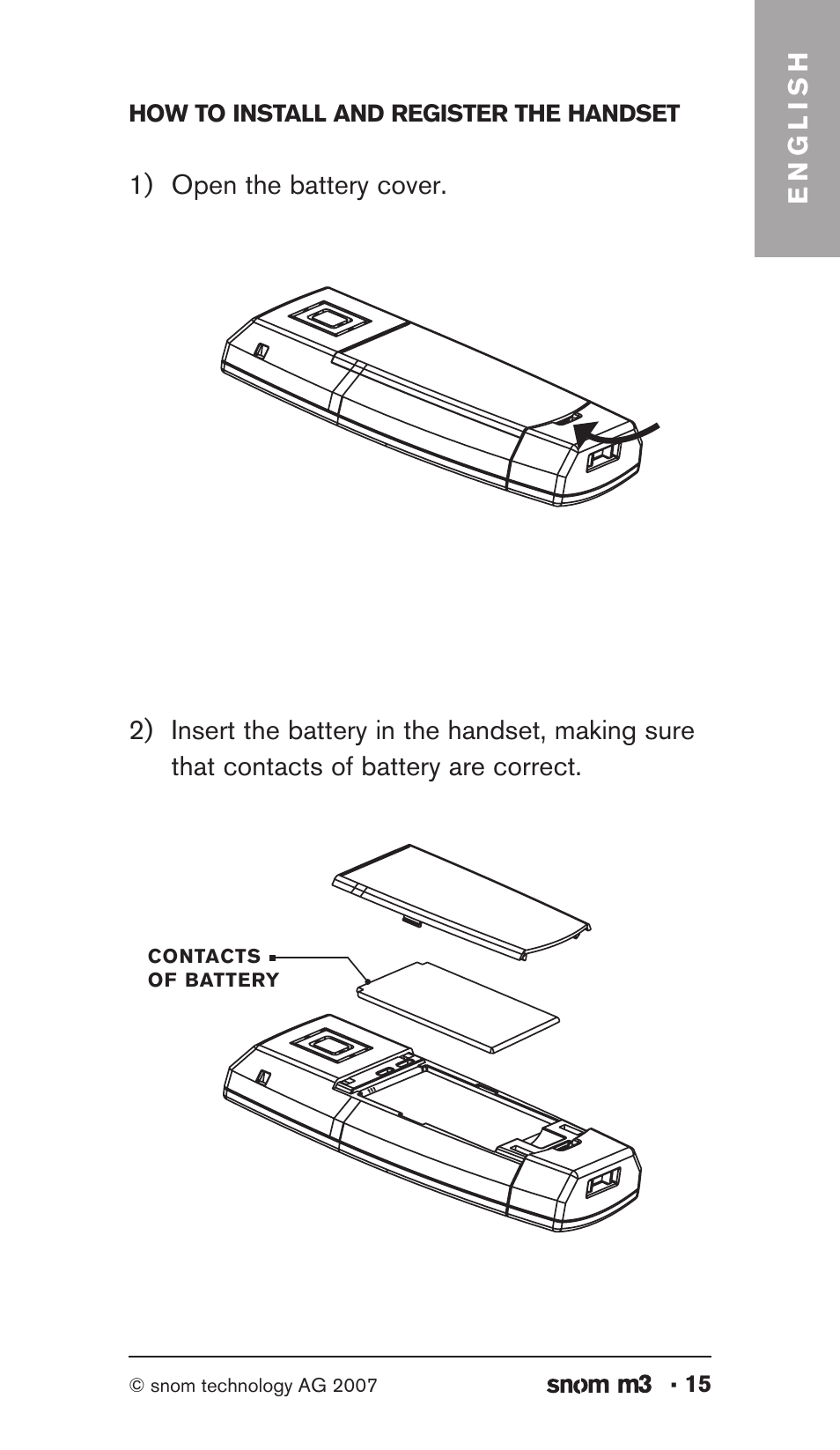 Snom M3 User Manual | Page 15 / 33