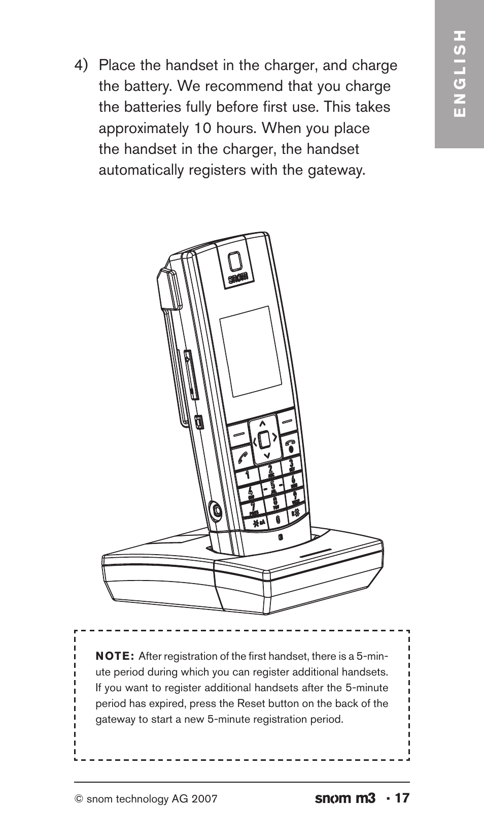 English | Snom M3 User Manual | Page 17 / 33