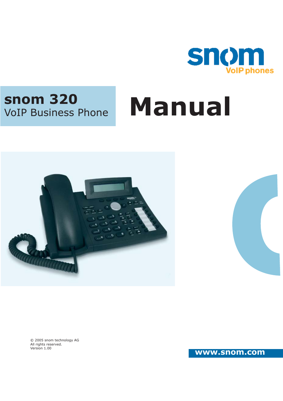 Snom 320 User Manual | 108 pages