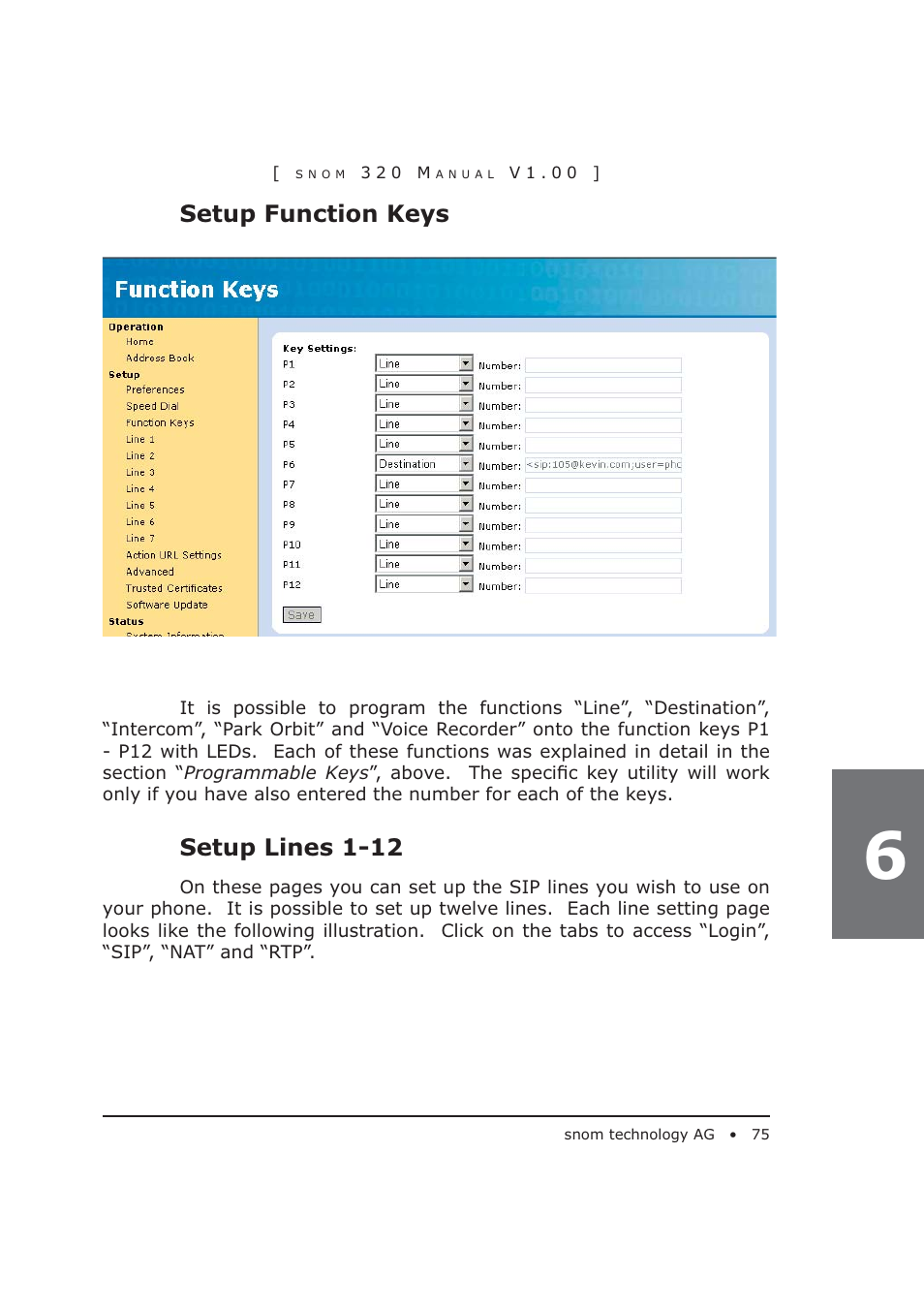 Snom 320 User Manual | Page 75 / 108