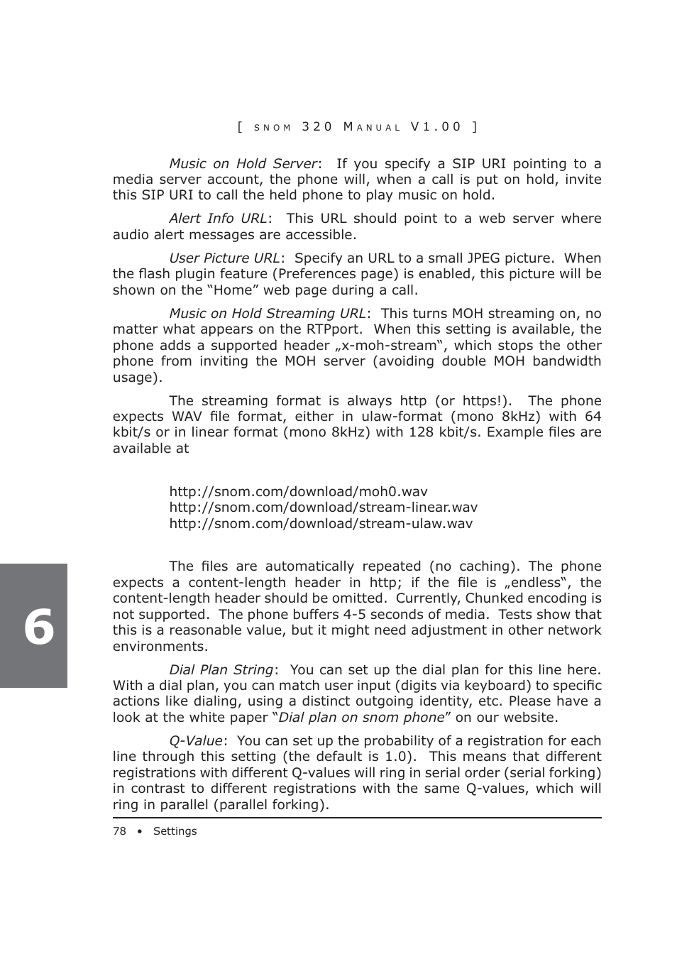 Snom 320 User Manual | Page 78 / 108
