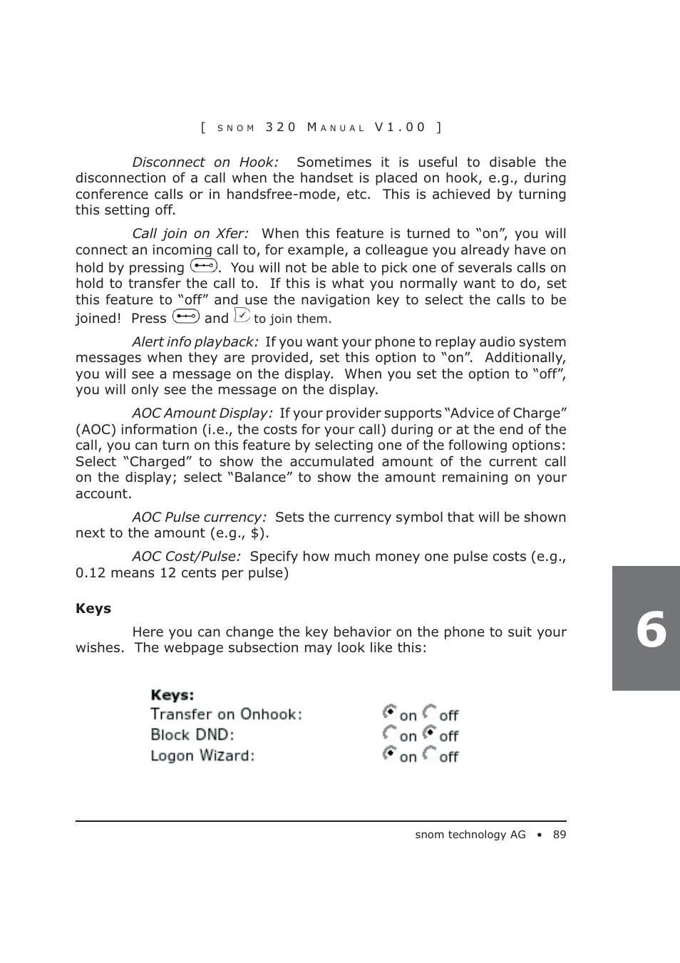 Snom 320 User Manual | Page 89 / 108