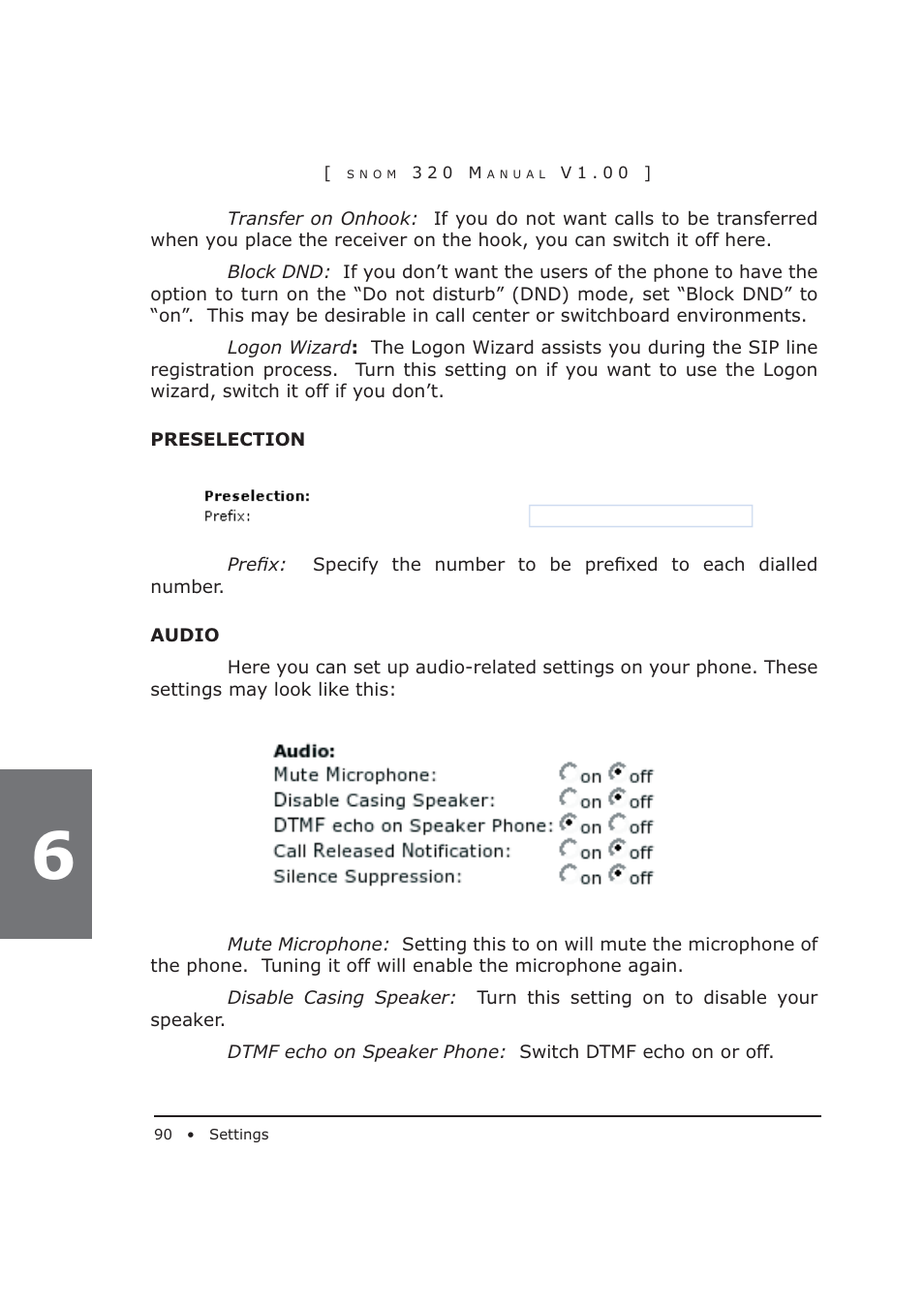 Snom 320 User Manual | Page 90 / 108