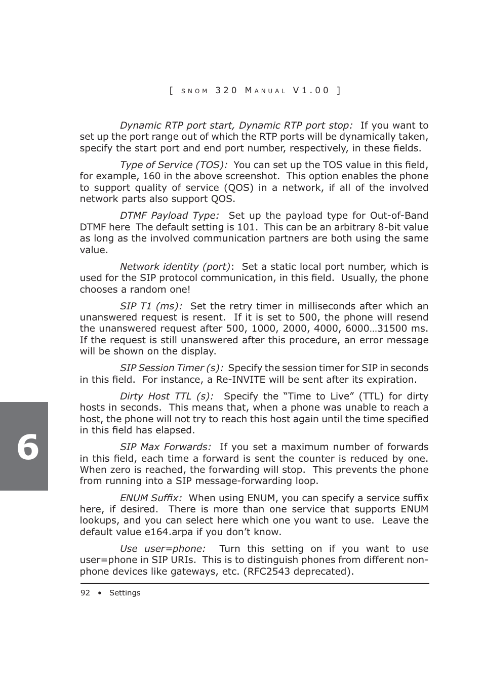 Snom 320 User Manual | Page 92 / 108