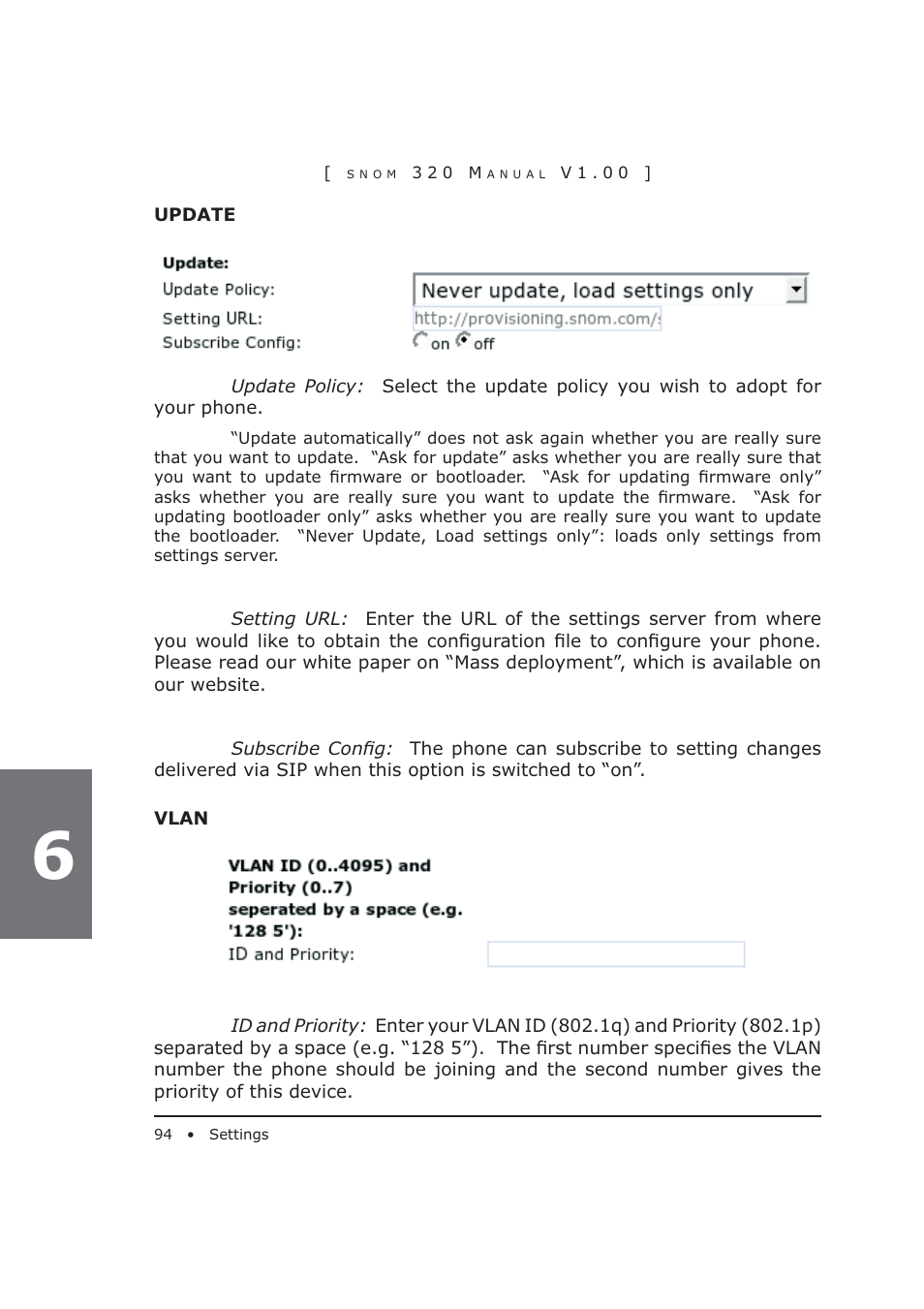 Snom 320 User Manual | Page 94 / 108