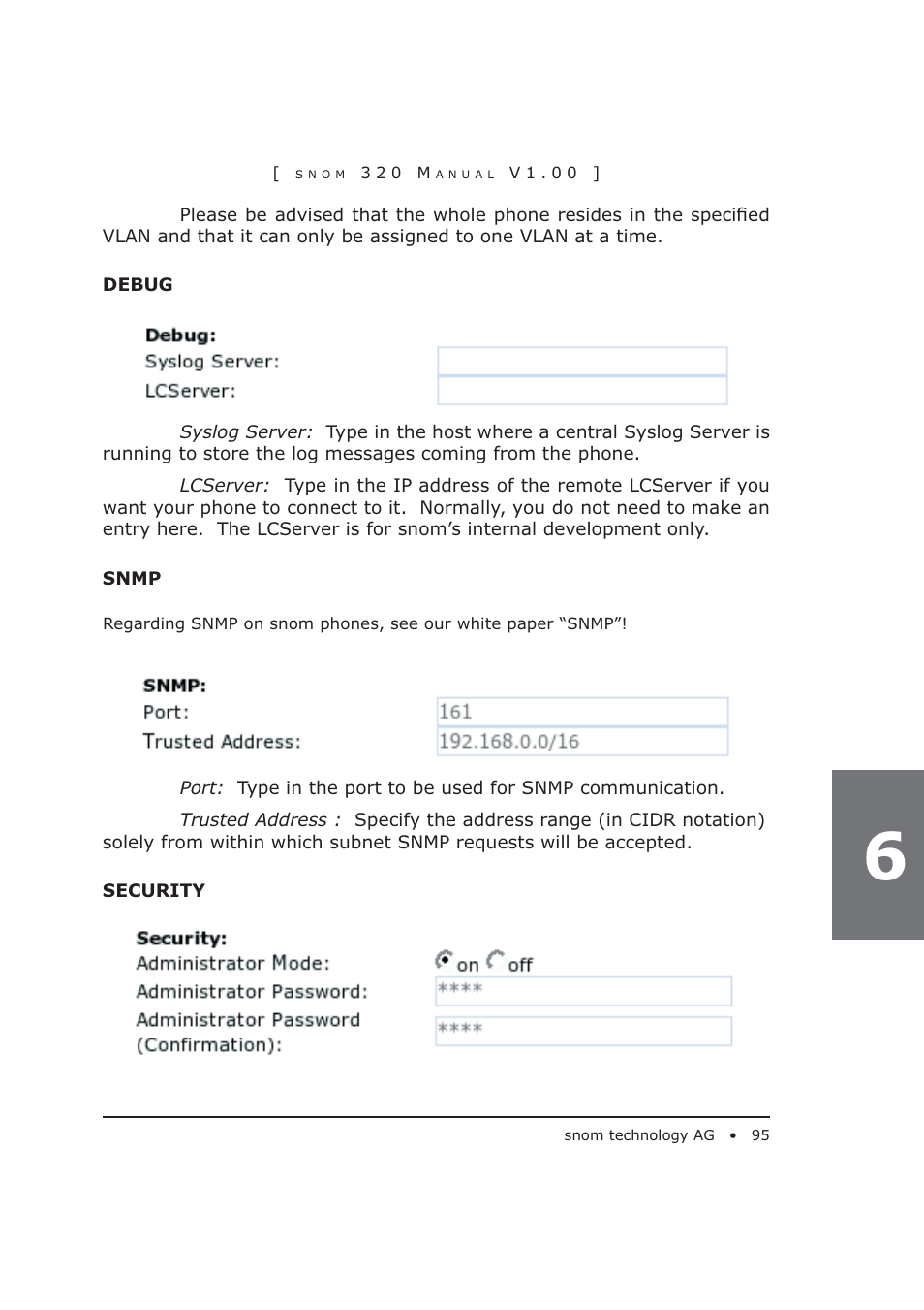 Snom 320 User Manual | Page 95 / 108