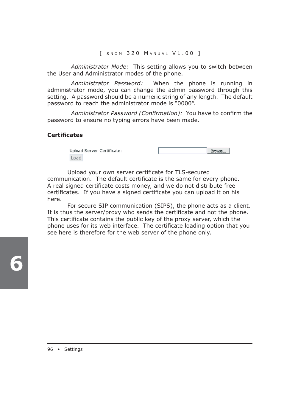 Snom 320 User Manual | Page 96 / 108