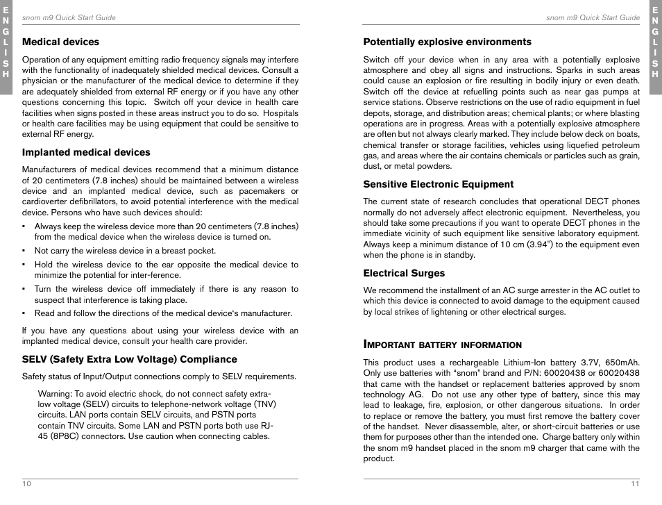 Snom M9 User Manual | Page 6 / 61