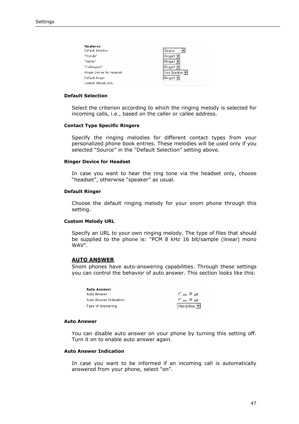 Snom 220 User Manual | Page 47 / 67