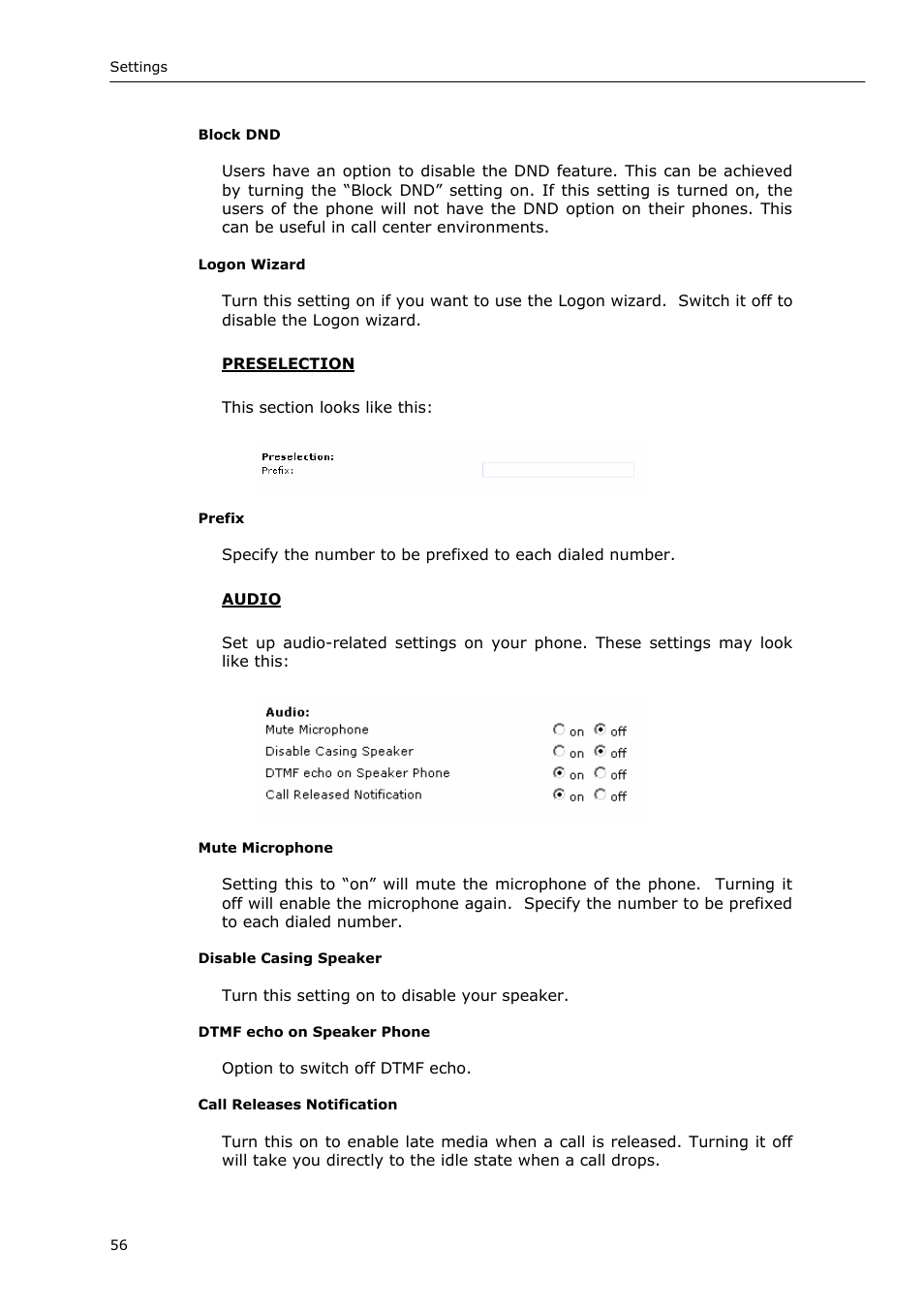 Snom 220 User Manual | Page 56 / 67