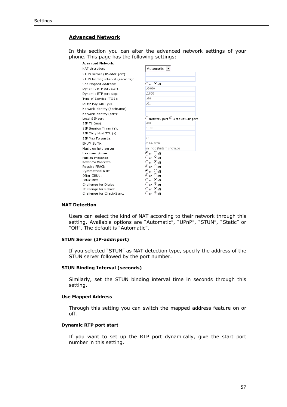 Snom 220 User Manual | Page 57 / 67