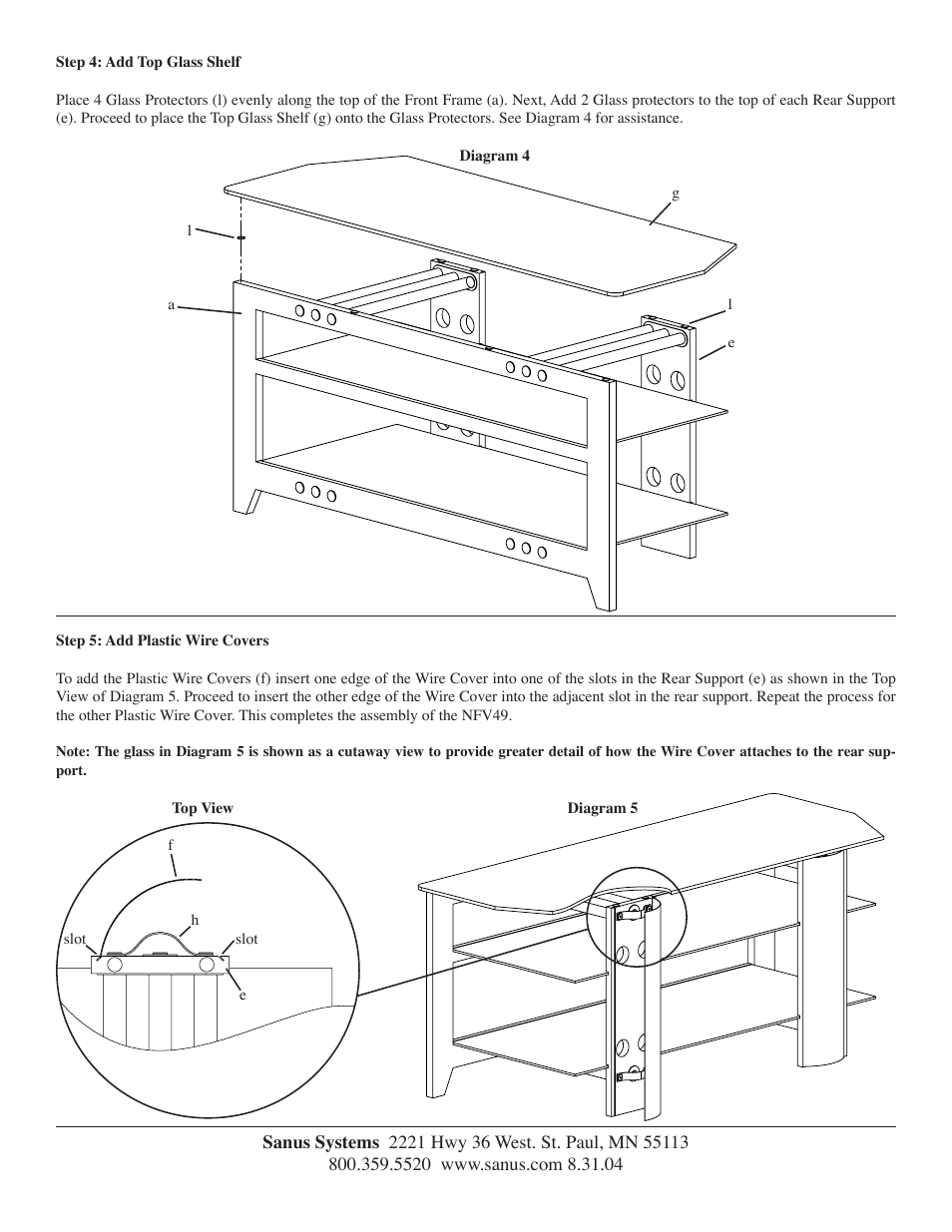 Sanus Systems NF213 User Manual | Page 4 / 4
