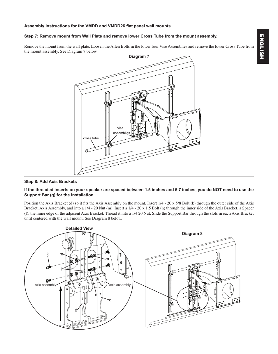 Sanus Systems VMCC1 User Manual | Page 7 / 66