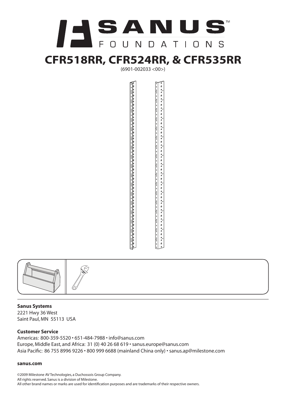 Sanus Systems CFR524RR User Manual | 6 pages