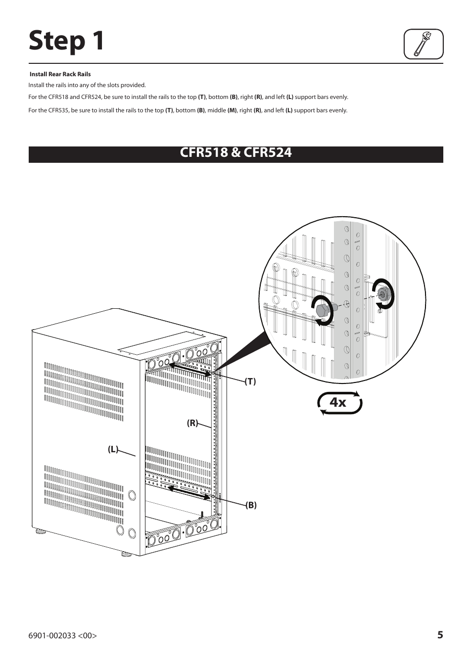 Step 1 | Sanus Systems CFR524RR User Manual | Page 5 / 6