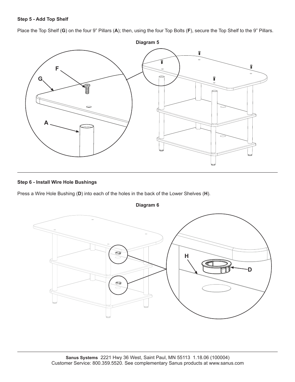 Sanus Systems AFDV User Manual | Page 4 / 4