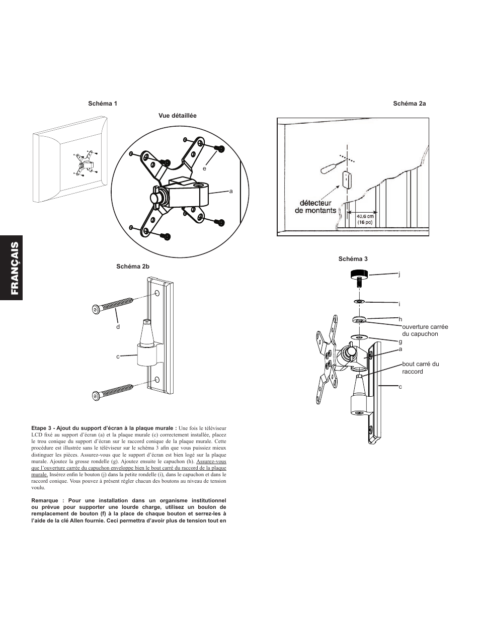 Français | Sanus Systems VM1 User Manual | Page 10 / 18