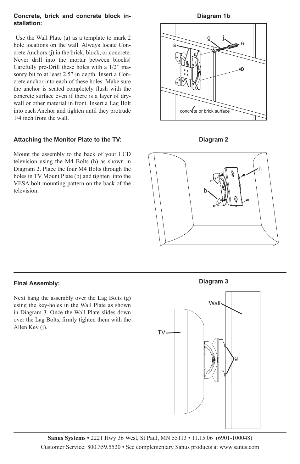 Sanus Systems VMF User Manual | Page 2 / 2