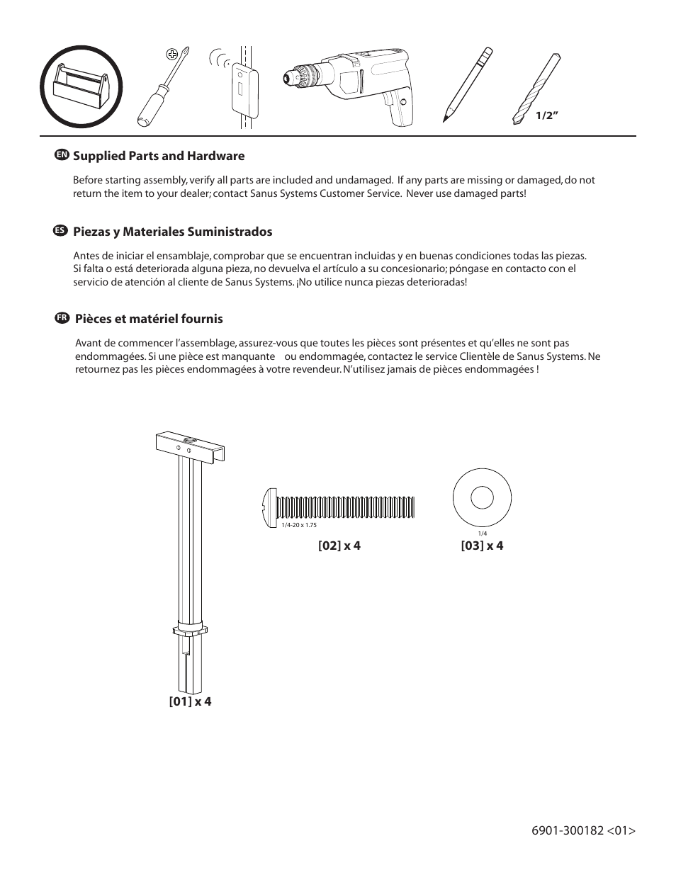 Sanus Systems SANUS SSMK1 User Manual | Page 4 / 9