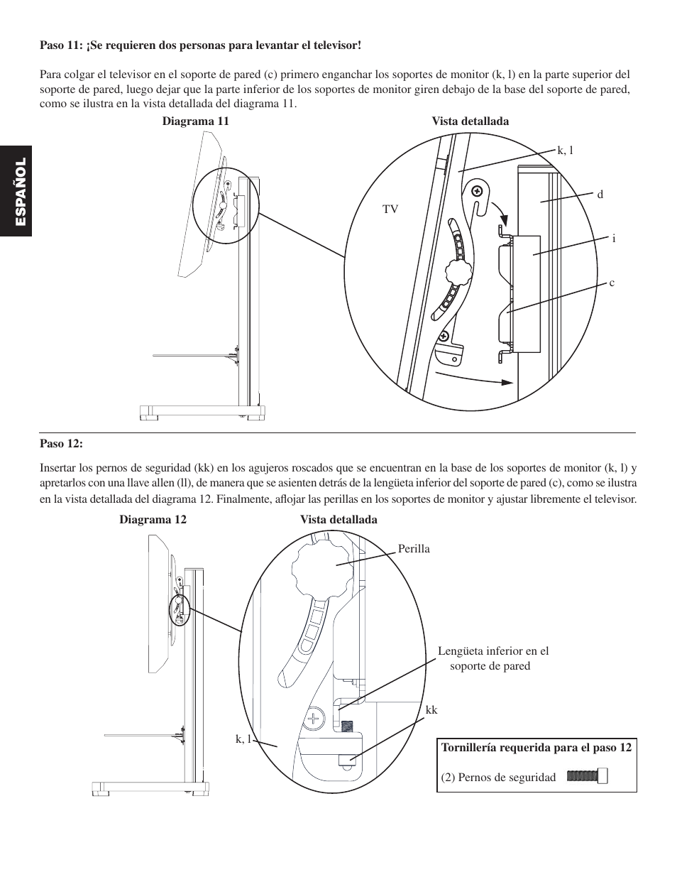 Sanus Systems PFFP User Manual | Page 18 / 26