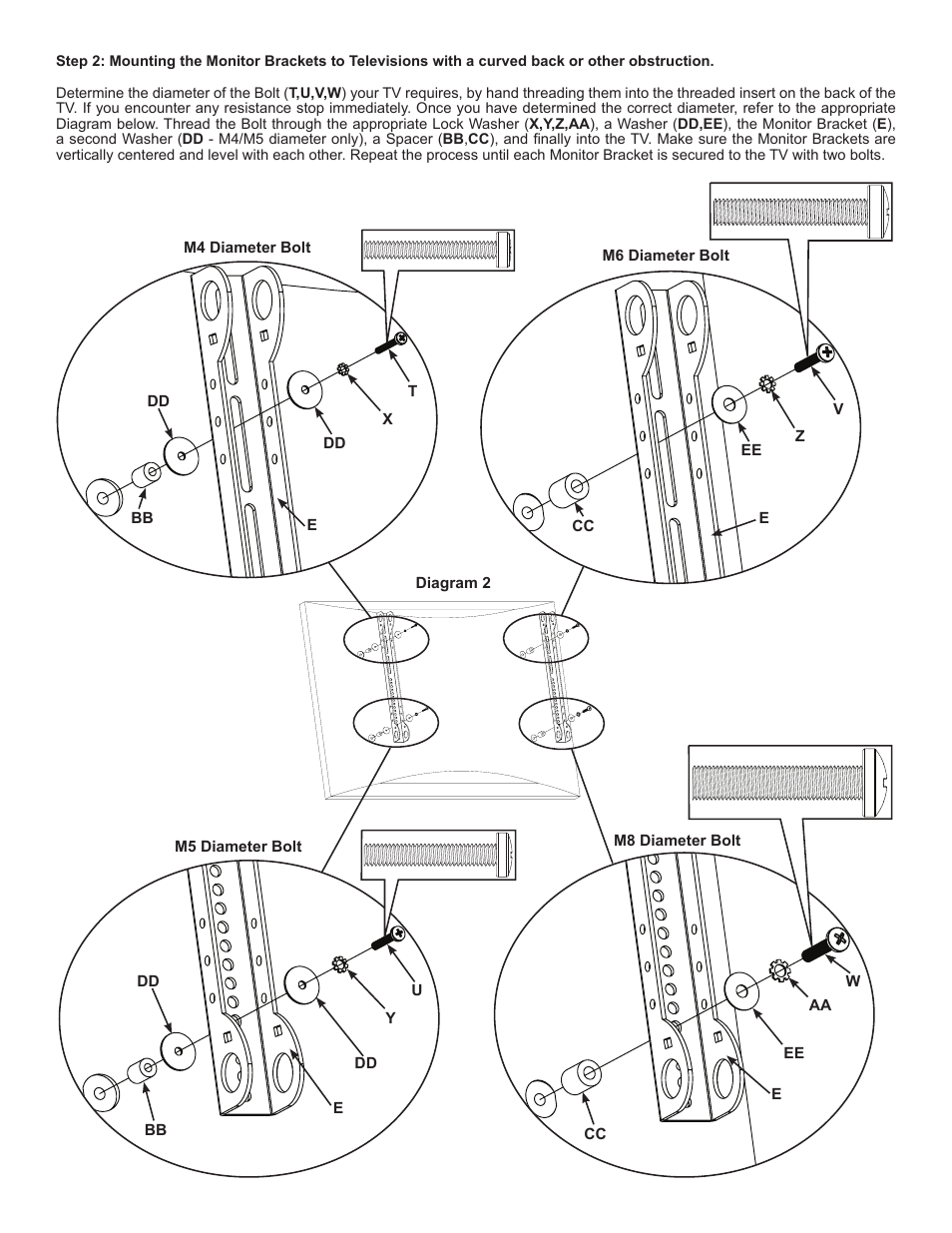Sanus Systems VISIONMOUNTTM WALL MOUNT VMAA26 User Manual | Page 4 / 8