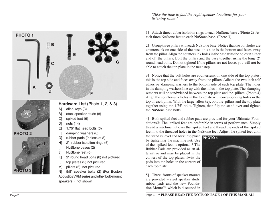 Sanus Systems Sanus Ultimate Foundations UF34 User Manual | Page 2 / 2