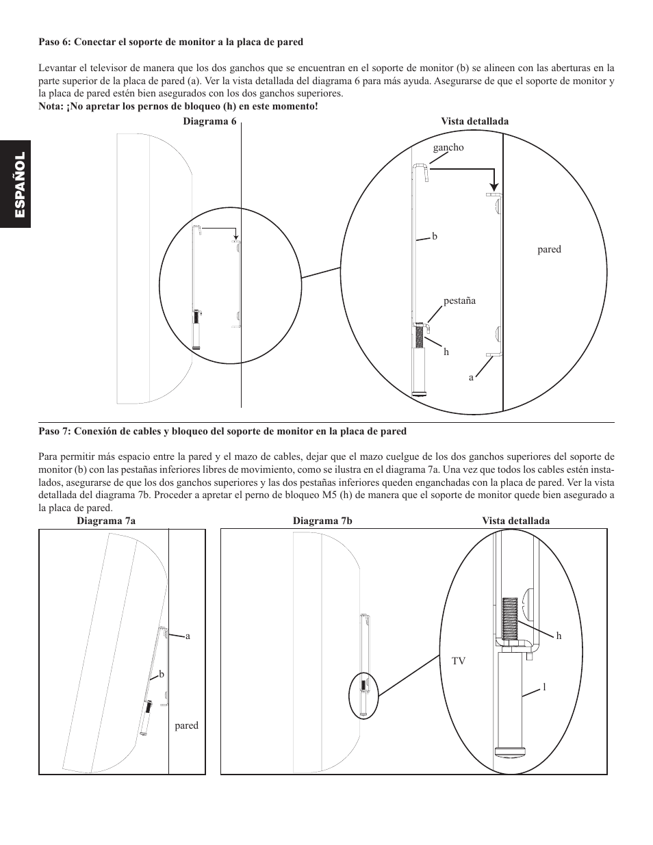 Sanus Systems VMFL1 User Manual | Page 10 / 34