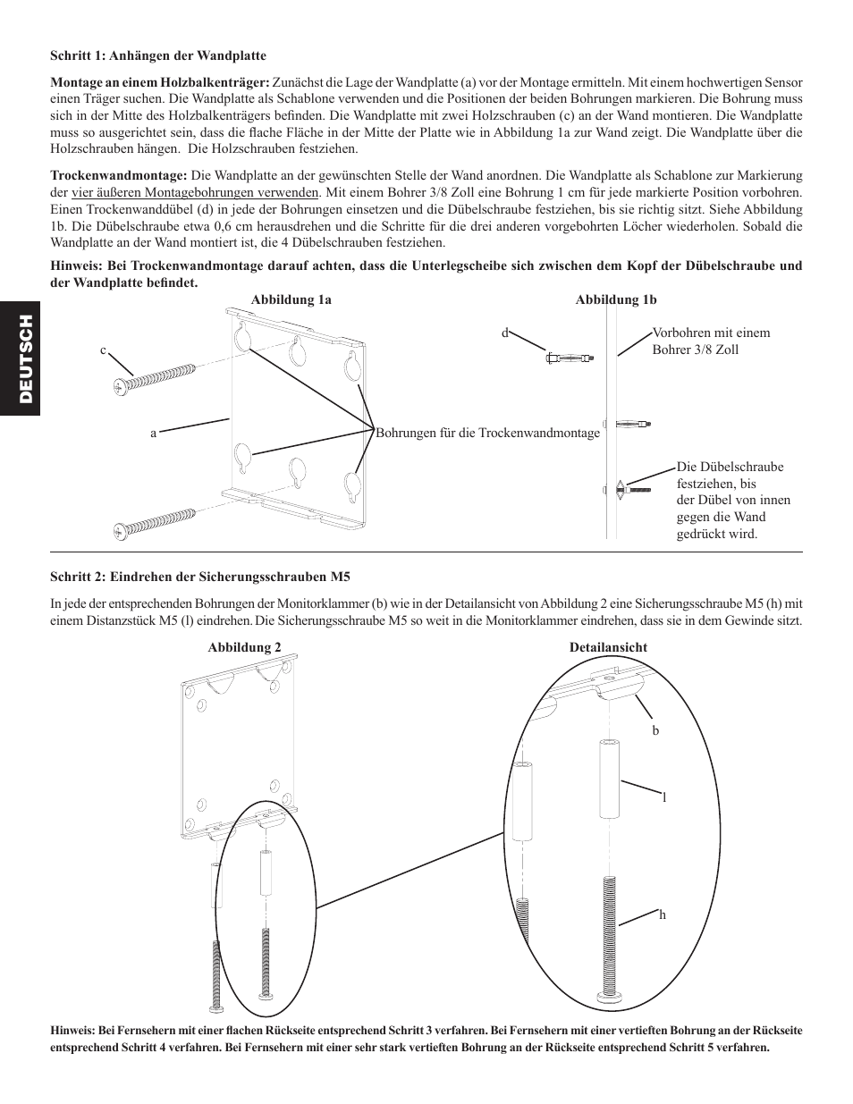 Sanus Systems VMFL1 User Manual | Page 12 / 34