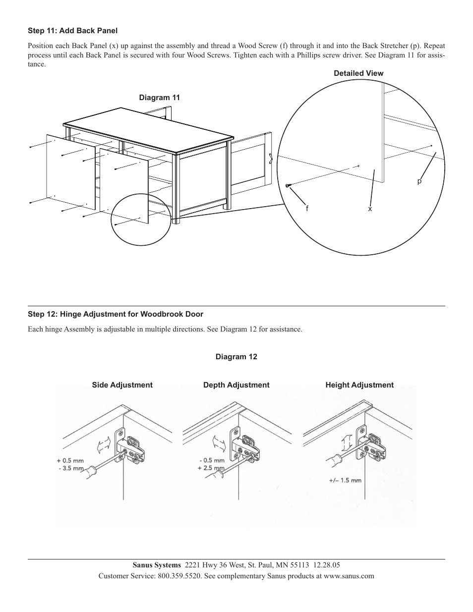Sanus Systems WFV44 User Manual | Page 8 / 8